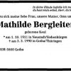 Keul Mathilde 1911-1990 Todesanzeige